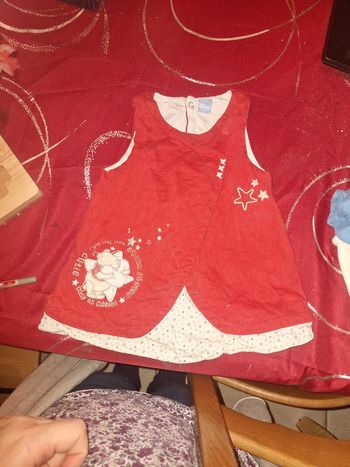 Robe rouge étoile 12mois