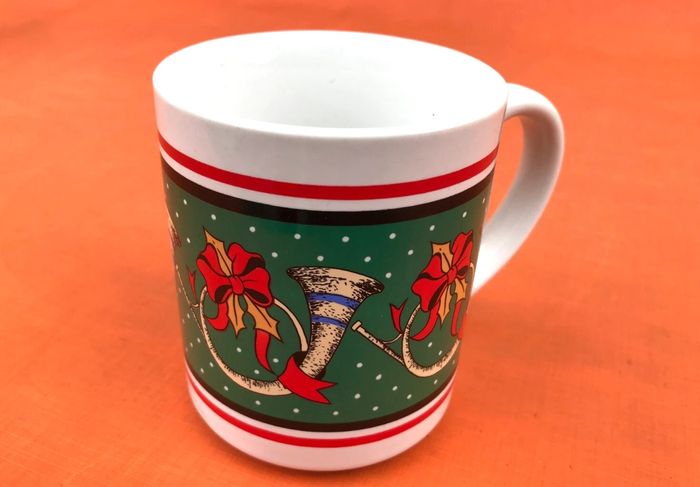 Tasse / Mug de Noël céramique blanche Décor 4 cors - photo numéro 6