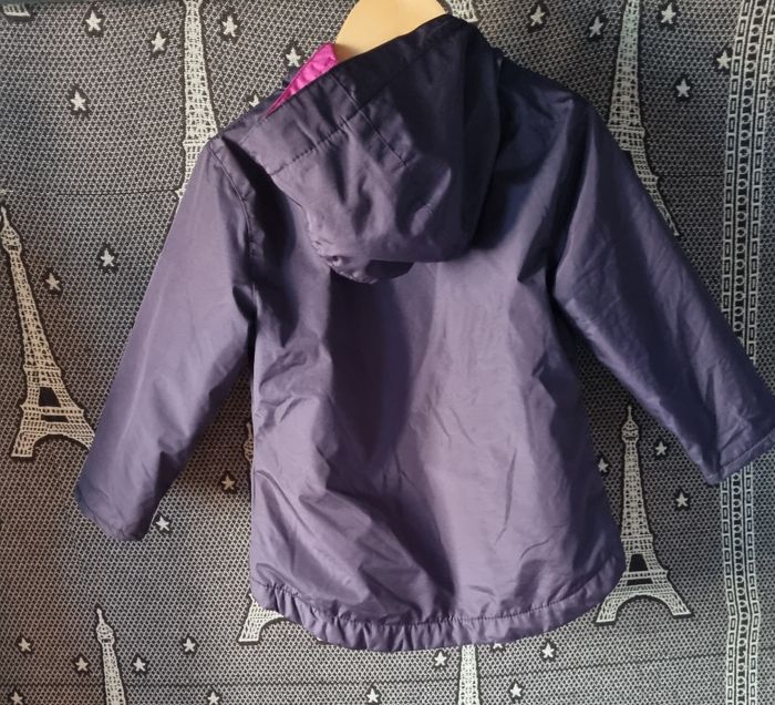 Manteau imperméable à capuche intérieur polaire 4ans - photo numéro 6