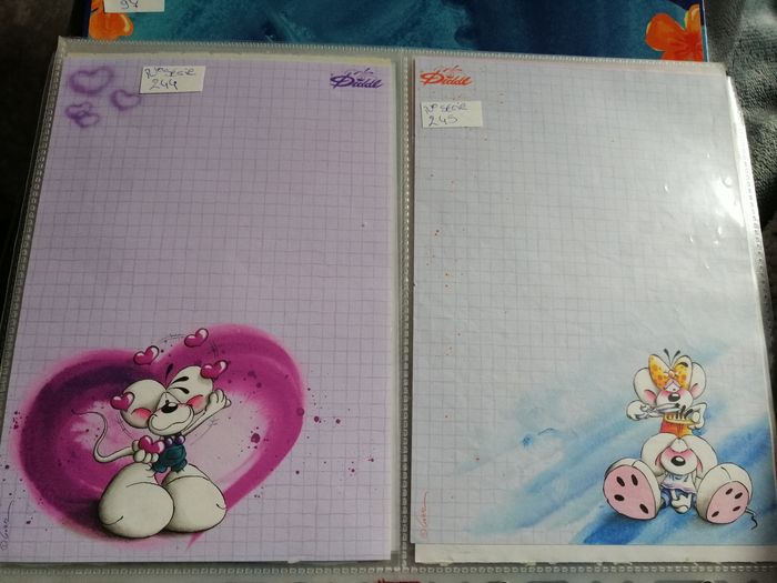 Lot(4) feuille diddl A5 à personnaliser - photo numéro 2