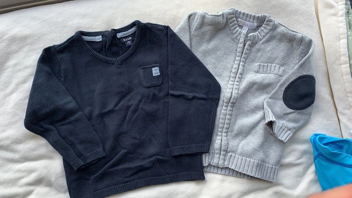 Lot 12 mois pull/gilet