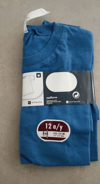 T-shirt garçon 12 ans Domyos neuf