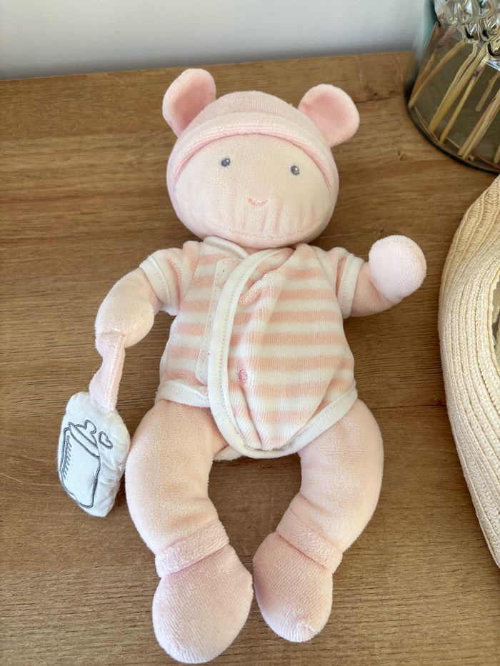 Poupon bébé couffin rose - photo numéro 6