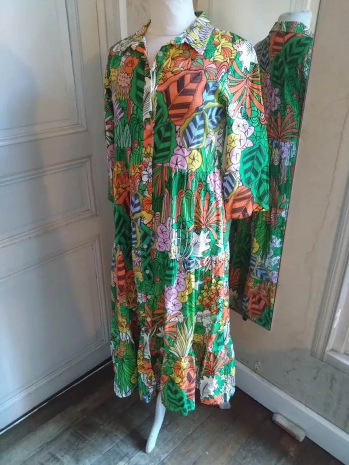 Robe longue Johanna bohème vintage années 70 – style hippie T36-38