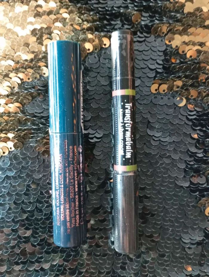 Lot de deux maquillages neufs, baume à lèvres et mascara. - photo numéro 3