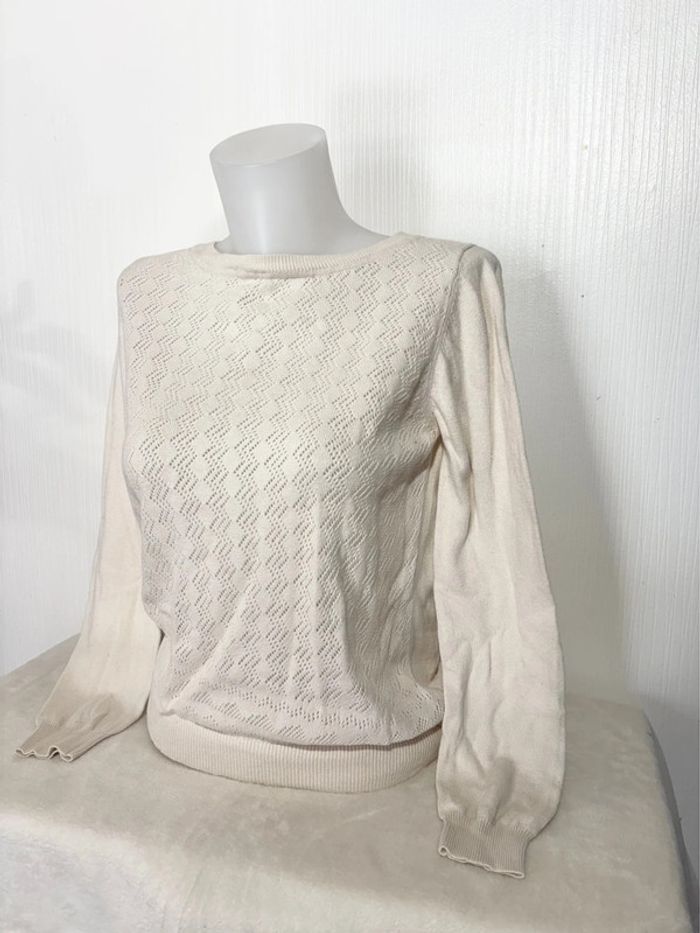 Pull ajouré mango femme - Taille L - photo numéro 2