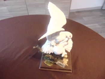 Statue ancienne en plâtre patiné – Allégorie de lSculpture vintage signée Auro B’Automne / Vendanges