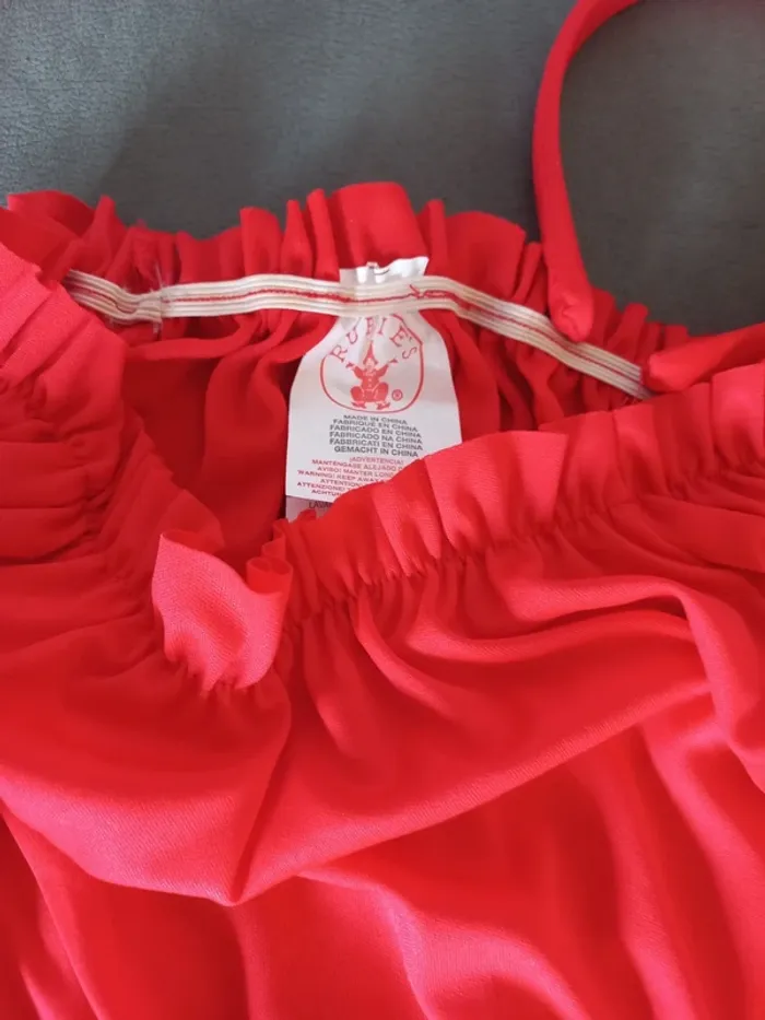 Robe déguisement halloween fille diable 5/7 ans - photo numéro 5