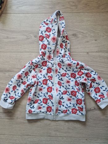 Sweat à fleurs bébé fille 12 mois