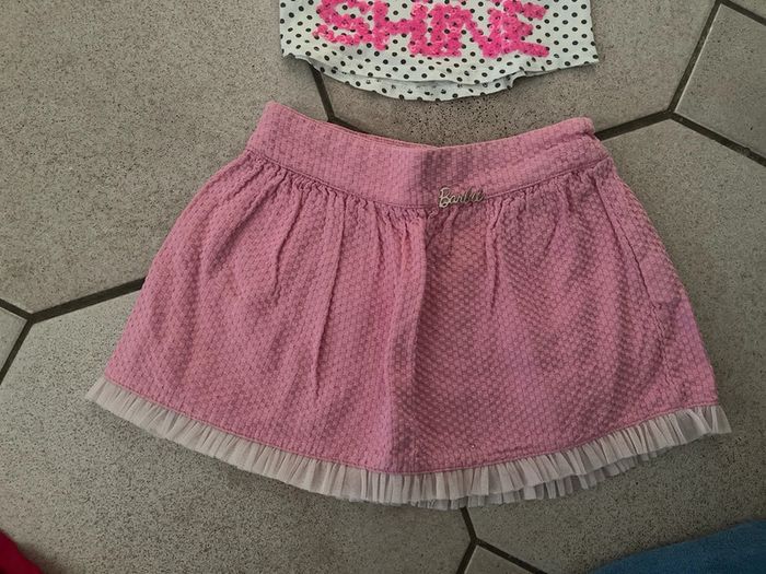 Ensemble jupe barbie et tee shirt sans manche taille 3 ans - photo numéro 3