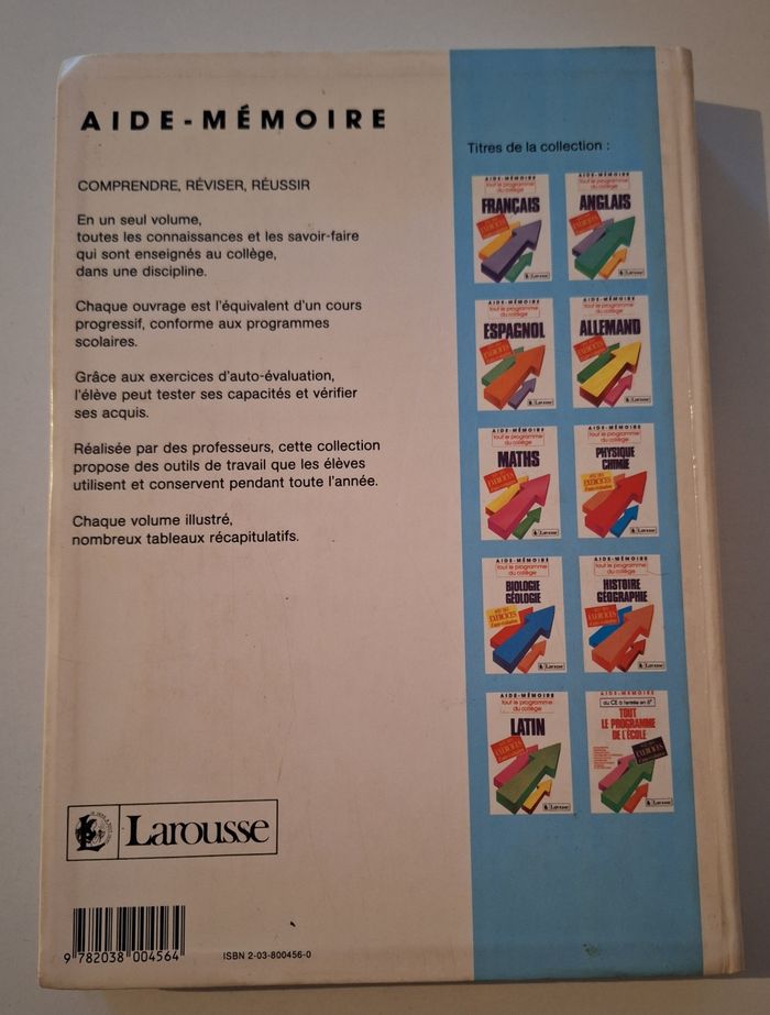 Manuel de tout le programme de français au collège en 1991 - photo numéro 2
