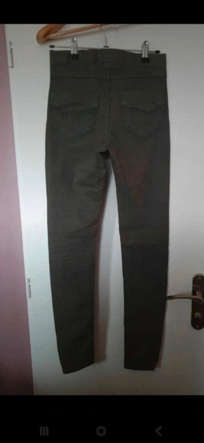 Pantalon coupe droite kaki - photo numéro 3
