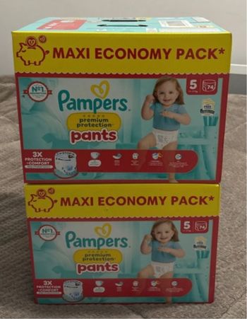 Lot 2 carton Pampers Pants taille 5