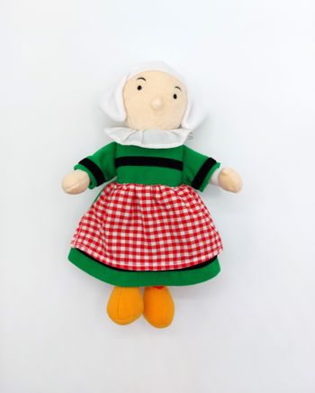 Peluche poupée doudou Bécassine 25 cm AJENA Nounours hachette livre GL 2004