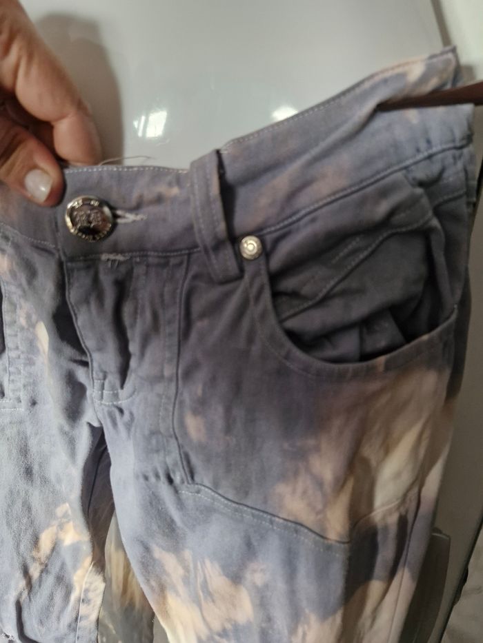 Joli jean Tie&Dye slim taille basse - photo numéro 3