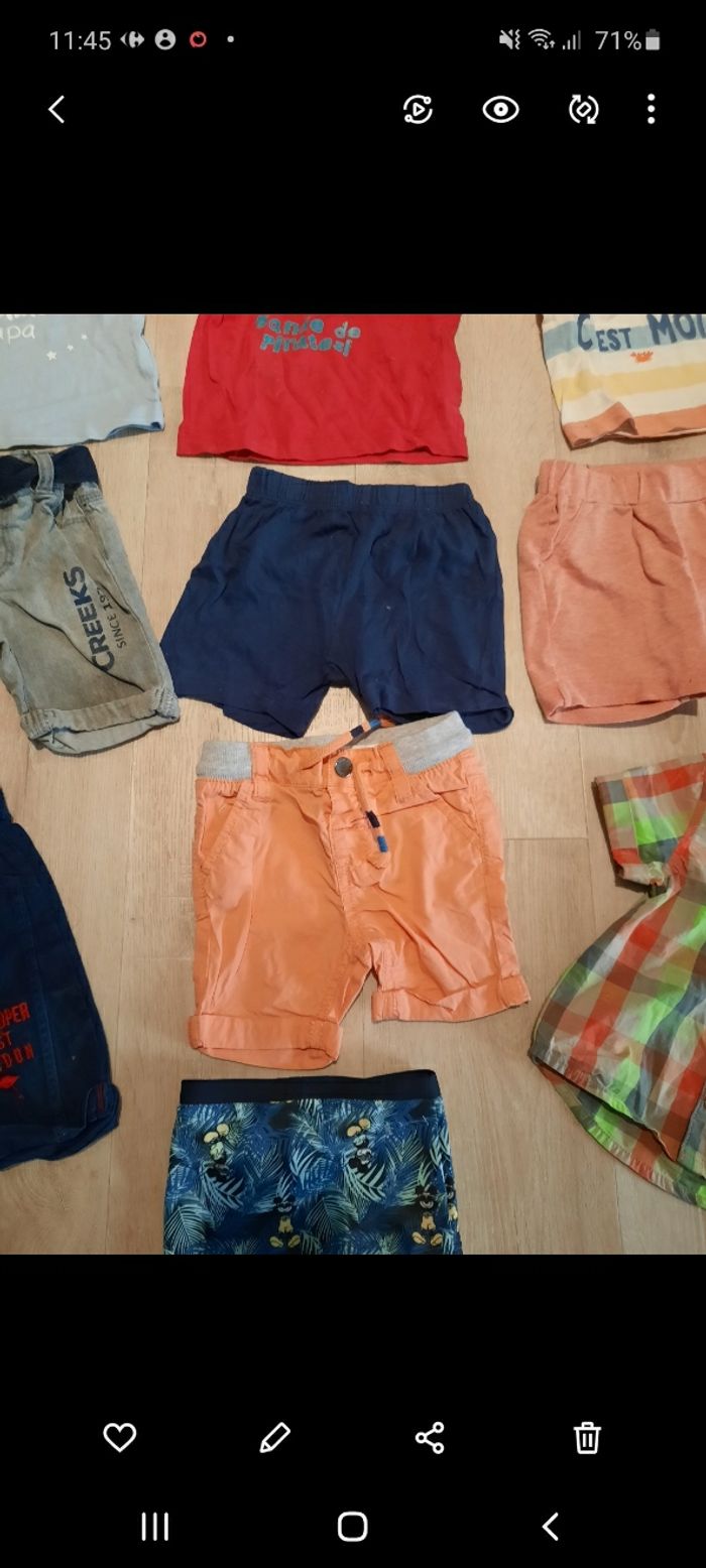 Lot de shorts et t-shirts neufs 12mois - photo numéro 3
