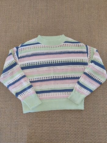 Pull crochet fille H&M , 10/12 ans , très bon état