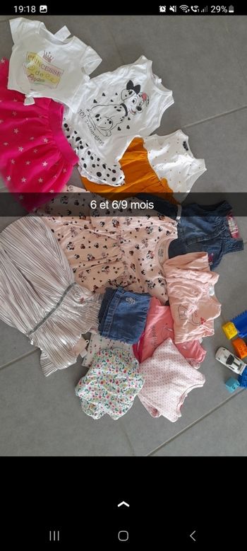 Lot bébé fille 6 et 6/9 mois