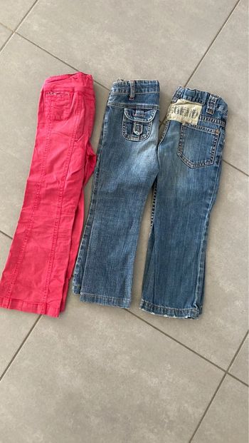 Lot ensemble pantalon jean vêtement fille  4 ans IKKS ddp