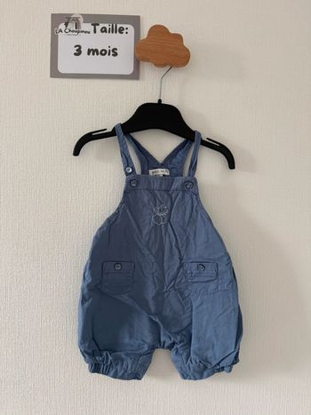 Salopette bleu - taille 3 mois 🌼