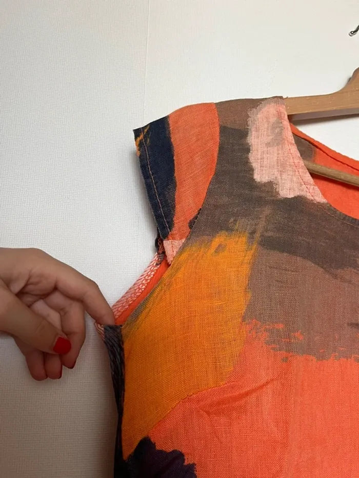 Robe orange Made In Italy S - photo numéro 3