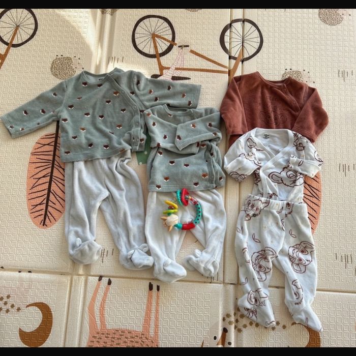 Lot ensemble en velour