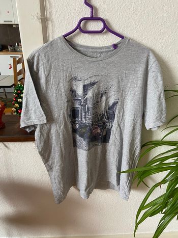 T-shirt gris Monoprix