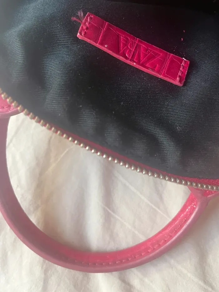 petit sac a mains rose à bandoulière zara - photo numéro 7