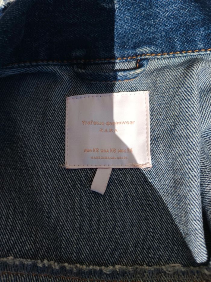 Veste en jean Destroy Zara XS - photo numéro 5