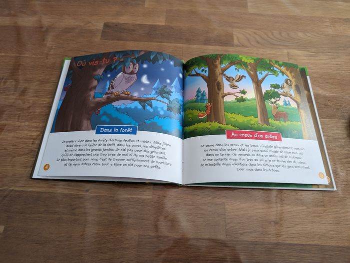 Livre La chouette hulotte avec son animal de la collection Je vis dans la forêt éditions Altaya - photo numéro 3