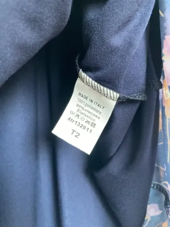 Robe Paprika neuve – Cache-cœur fleuri doublée – Taille 2 - photo numéro 7