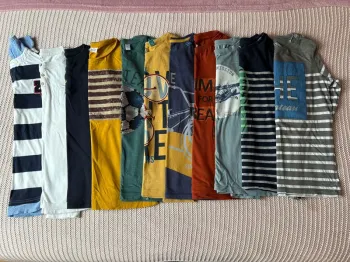 Lot de 11 t-shirts manches longues garçon 10 ans