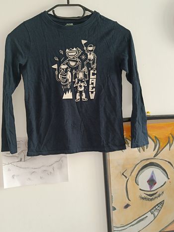 Manche longue robot 🤖 8ans