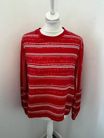 Blouse rouge rayée Maje M comme neuve