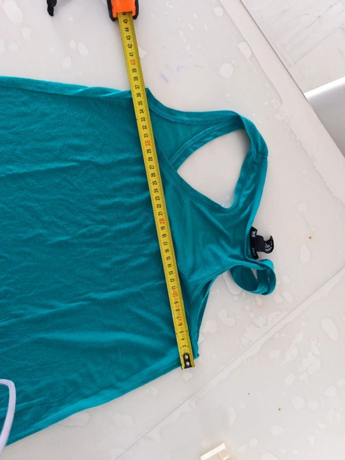 Haut long vert H&M XS - photo numéro 6