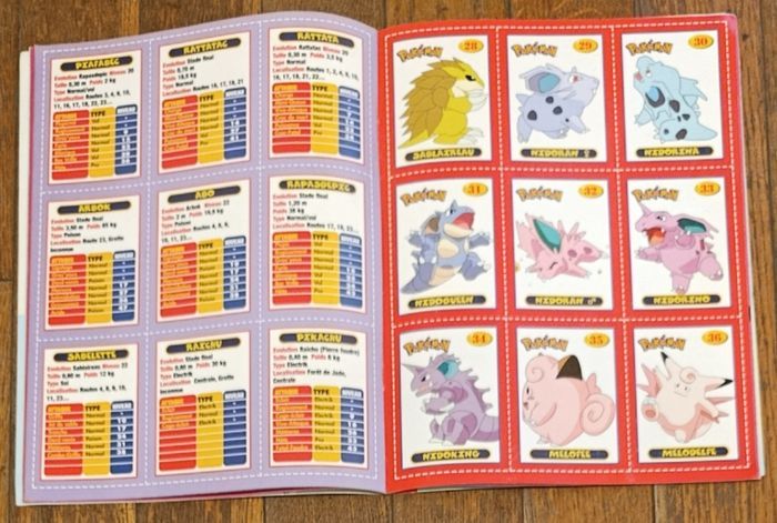 Rare complet D. Mangas avec 36 fiches + 2 posters Pokémon N°465 2000 vintage - photo numéro 4
