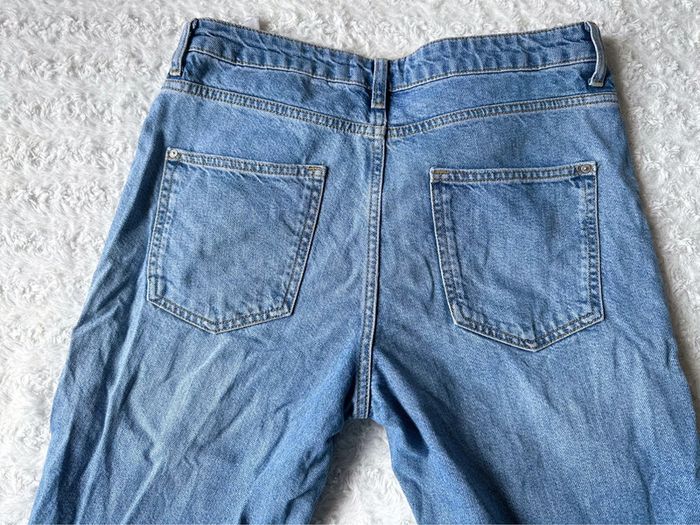 Jean taille haute bleu fonce taille 40 - photo numéro 3