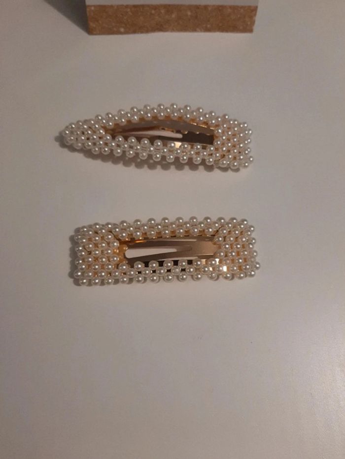 Barrettes à cheveux avec des perles - photo numéro 3