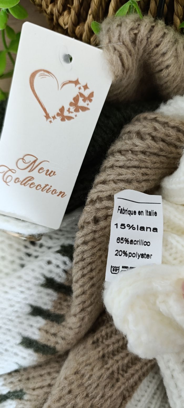 Cardigan femme patchwork taille 42-44 kaki/beige - photo numéro 3