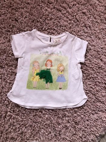 T-shirt Zara baby fille 6/9 mois en parfait état