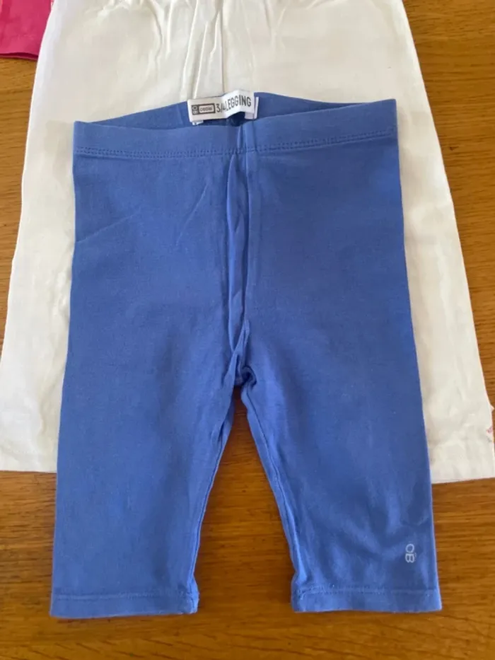 Lot 5 Legging 3/4 fille 18 mois - photo numéro 2