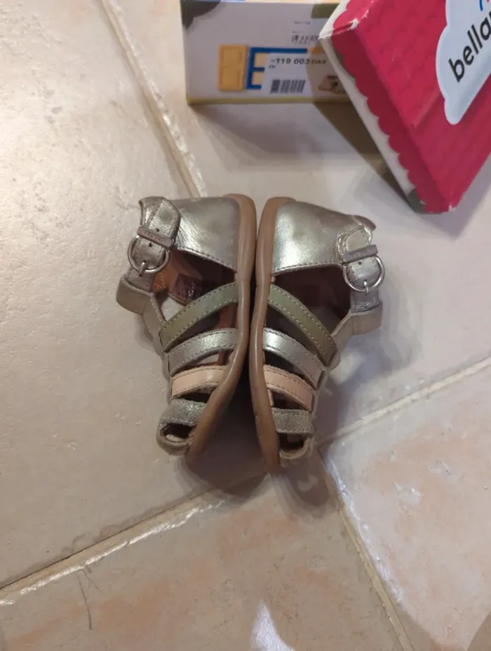 Sandales Bellamy or 22 - photo numéro 6