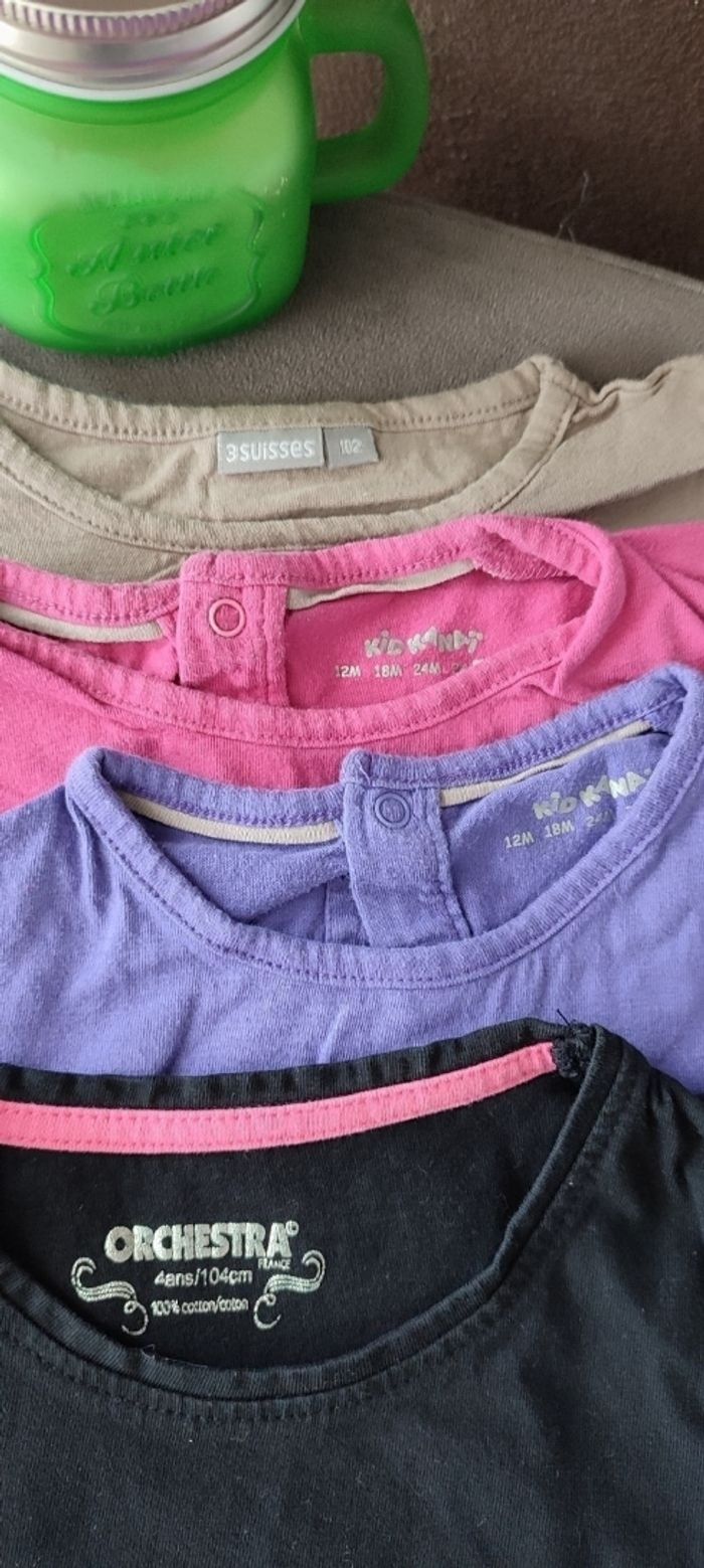 Lot 4 tee-shirts manches courtes 4 ans - photo numéro 2