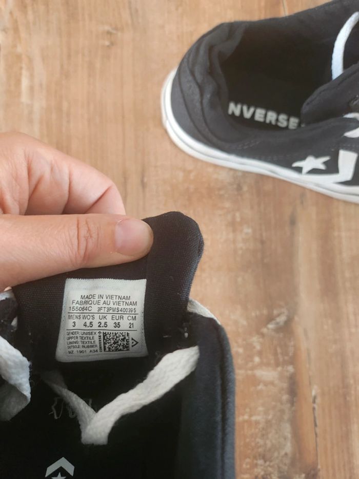 Converse all star très bon état noires et blanches 35 - photo numéro 7