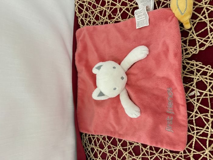 Chat OBAIBI doudou carré plat rose - photo numéro 2