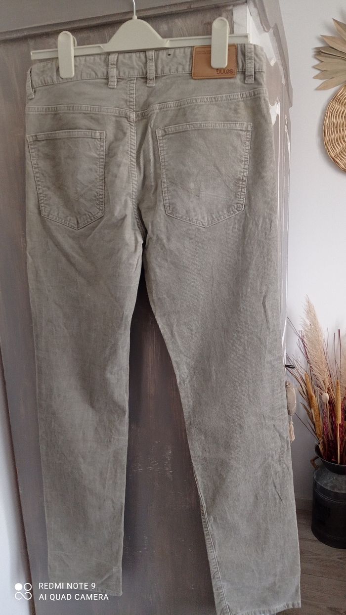Pantalon en velours beige Jules taille W31 soit 40 France neuf - photo numéro 2