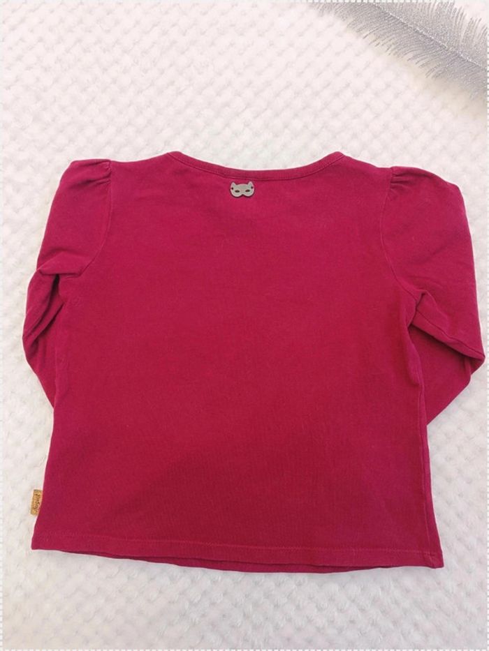 🔸T-shirt Manches Longues Rouge Bordeaux - Sergent Major 3 ans🔸 - photo numéro 6