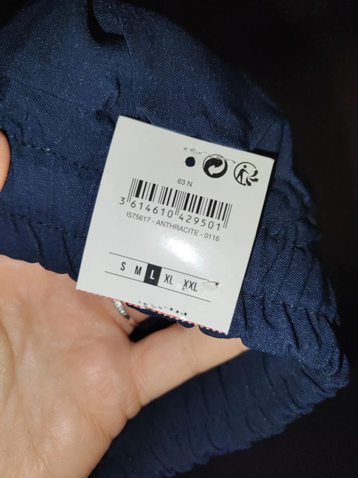 Pantalon élastique bleu marine - photo numéro 6