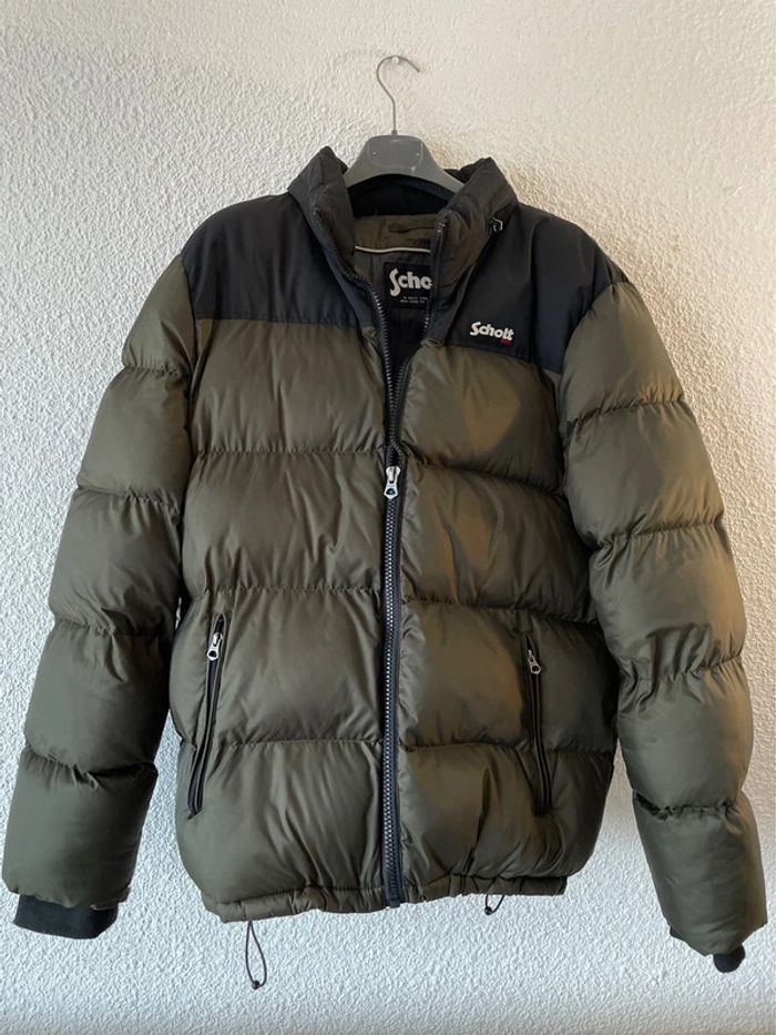 Doudoune Schott Utah XL - Kaki / Noir - photo numéro 2