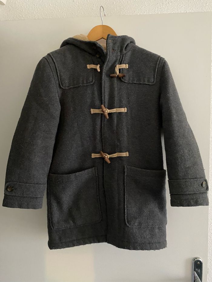 ZARA duffle-coat gris 10 ans